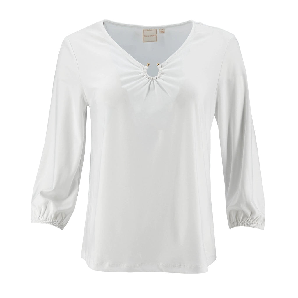 Blusa Zac & Rachel Mangas 3/4 Lisa Para Damas by Zac & Rachel