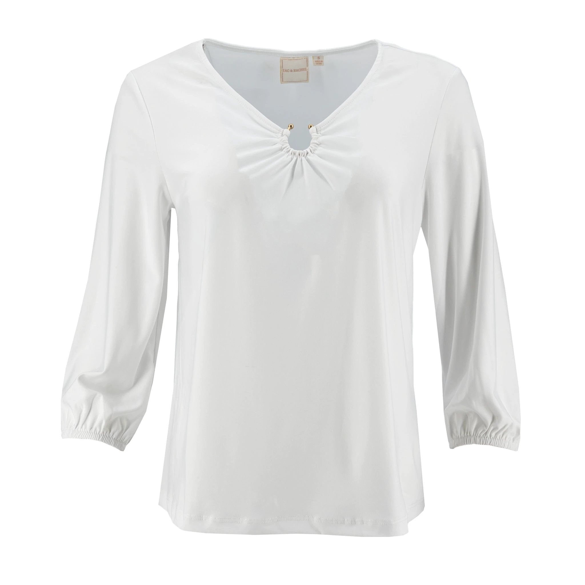 Blusa Zac & Rachel Mangas 3/4 Lisa Para Damas by Zac & Rachel