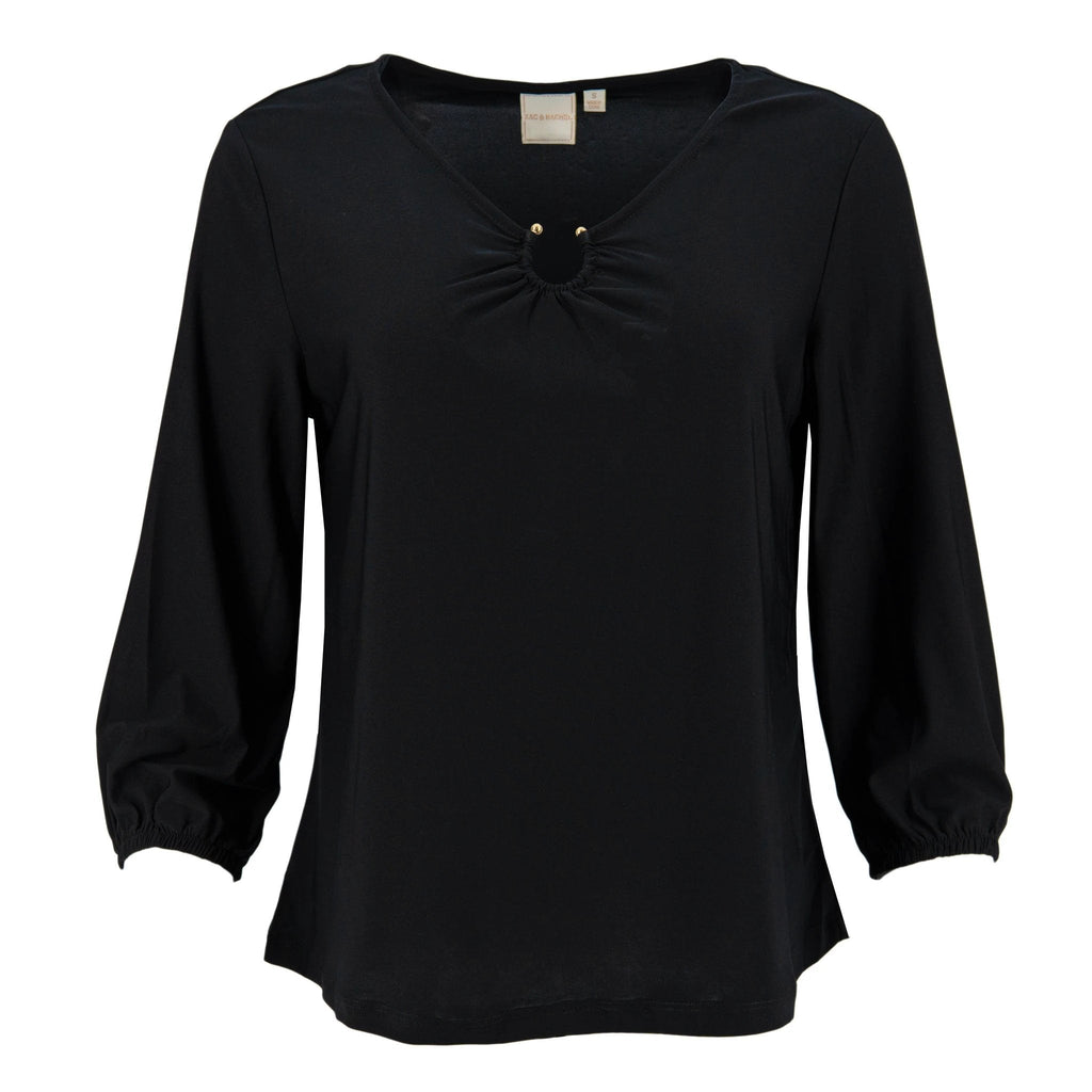 Blusa Zac & Rachel Mangas 3/4 Lisa Para Damas by Zac & Rachel