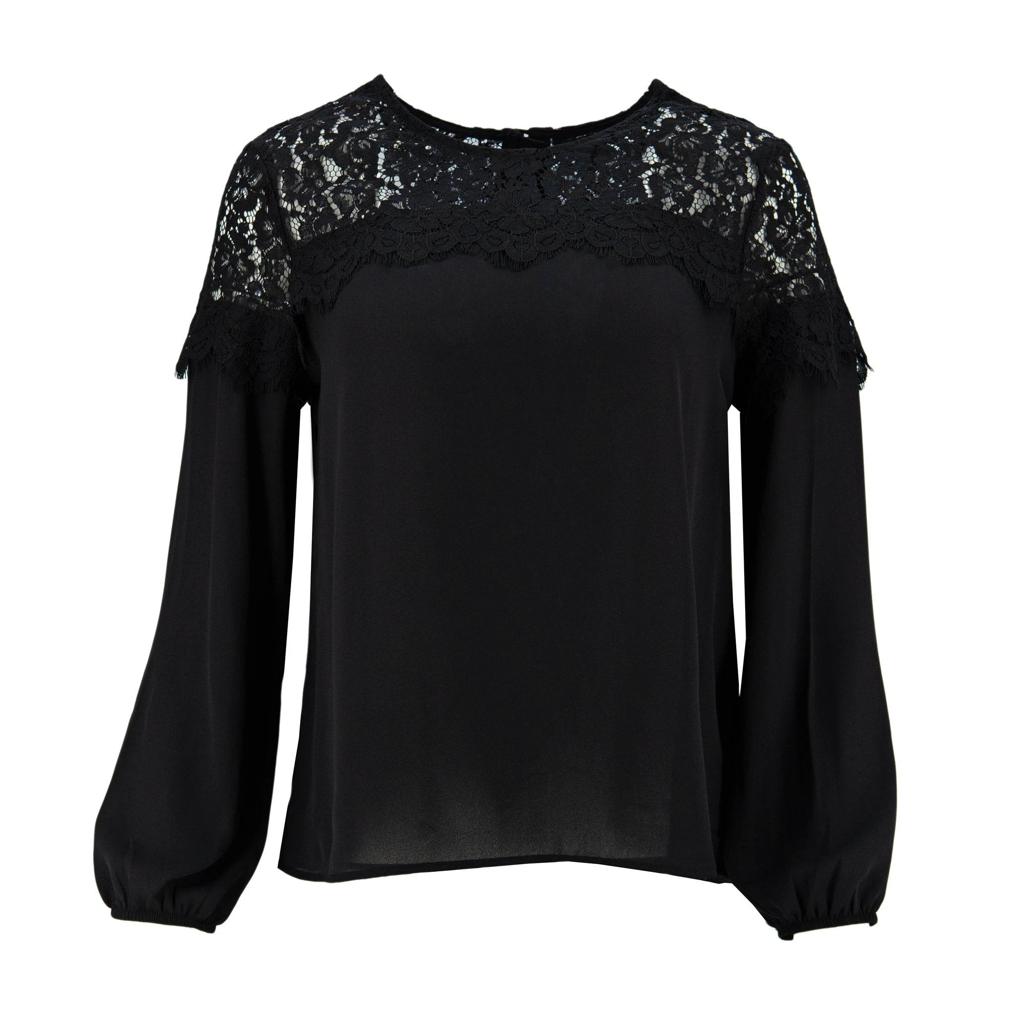 Blusa Zac & Rachel Mangas Largas Lisa Encaje Para Damas by Zac & Rachel