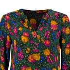 Blusa Zac & Rachel Mangas Largas Estampada Puntos Gold Para Damas by Zac & Rachel