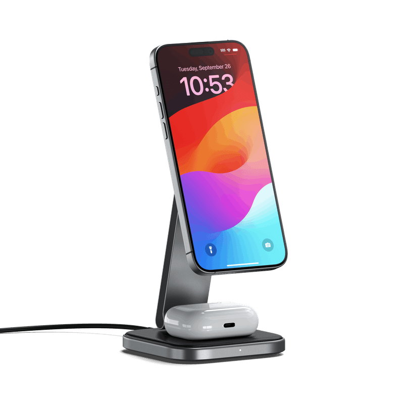 Satechi 2-in-1 Foldable Qi2 Wireless Charging Stand