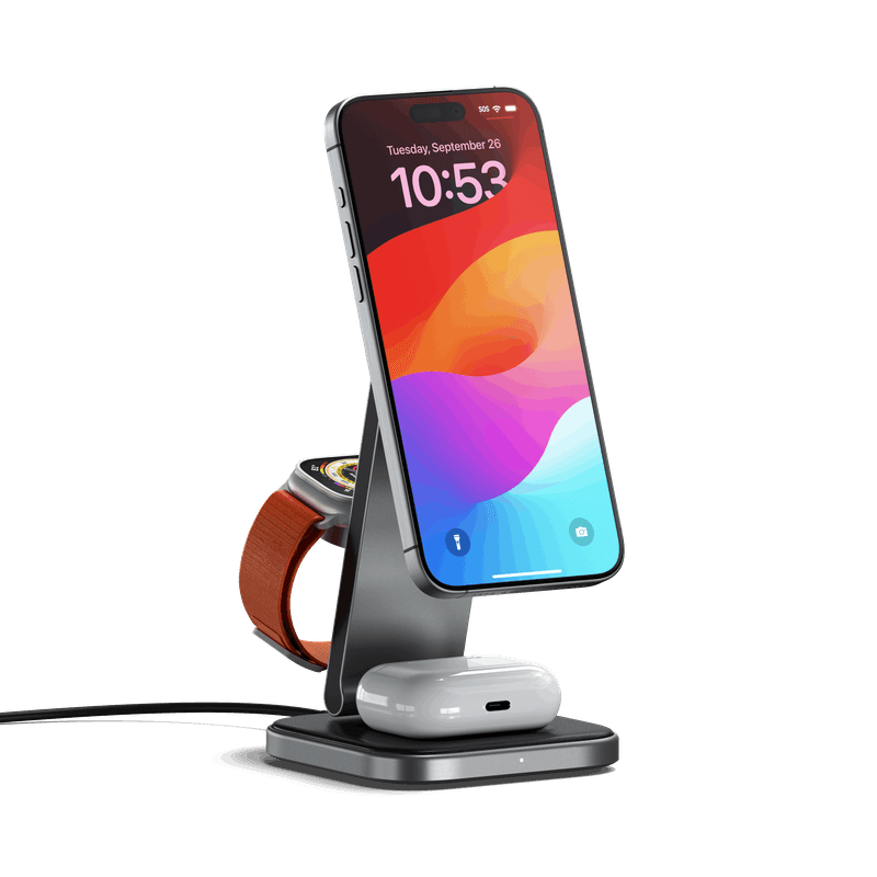 Satechi 3-in-1 Foldable Qi2 Charging Stand