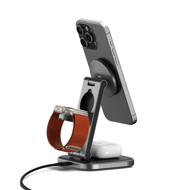 Satechi 3-in-1 Foldable Qi2 Charging Stand