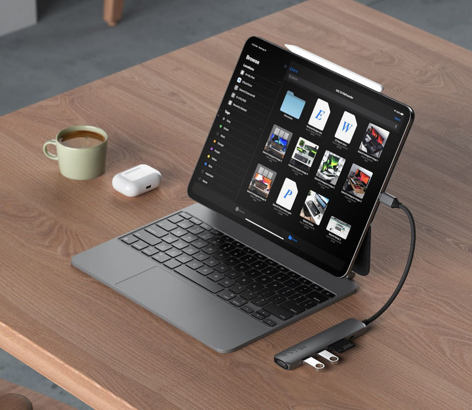 Satechi SLIM TYPE-C MultiPort Adapter - Space Gray