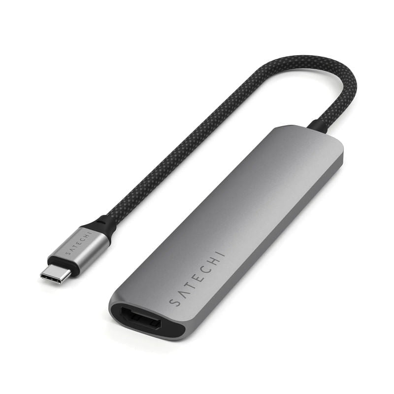Satechi SLIM TYPE-C MultiPort Adapter - Space Gray