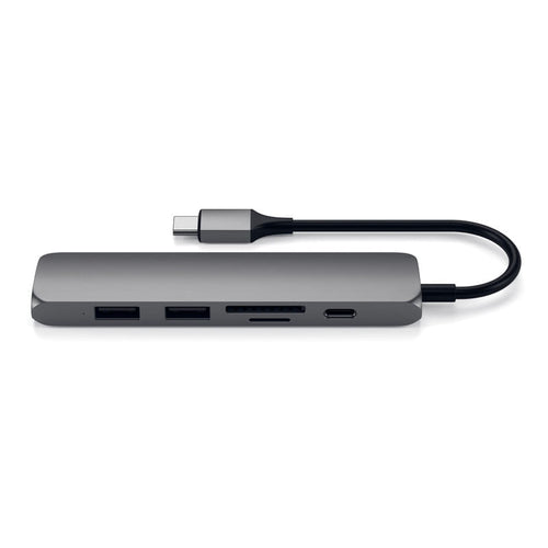 Satechi Slim Aluminum Type-C Multi-Port Adapter V2 - Space Gray