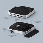 Satechi Stand & Hub with M.2 SSD Enclosure for Apple Mac Mini M4