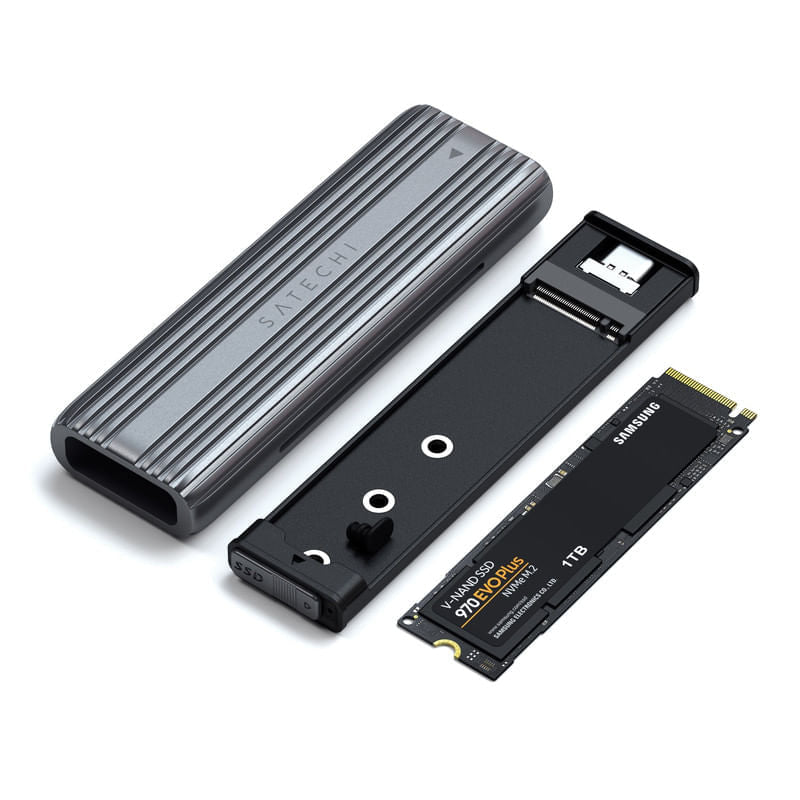 Satechi Carcasa SSD USB-C NVMe y SATA - Space Gray