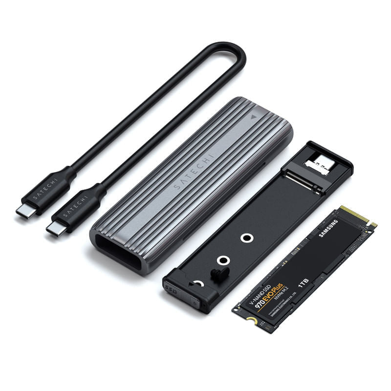 Satechi Carcasa SSD USB-C NVMe y SATA - Space Gray