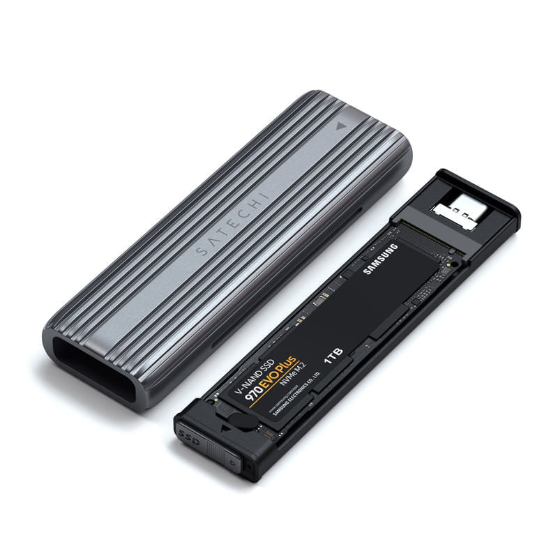 Satechi Carcasa SSD USB-C NVMe y SATA - Space Gray