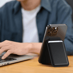 Satechi Vegan Leather Magnetic Wallet for iPhone - Black