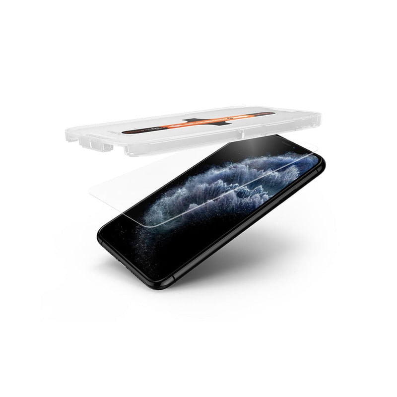 Spigen Tempered Glass Screen Protector Designed for iPhone 11 Pro Max/iPhone Xs Max (2 Pack)
