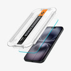Spigen iPhone 16 Plus / iPhone 15 Plus Screen Protector GLAS.tR EZ Fit Sensor Protected