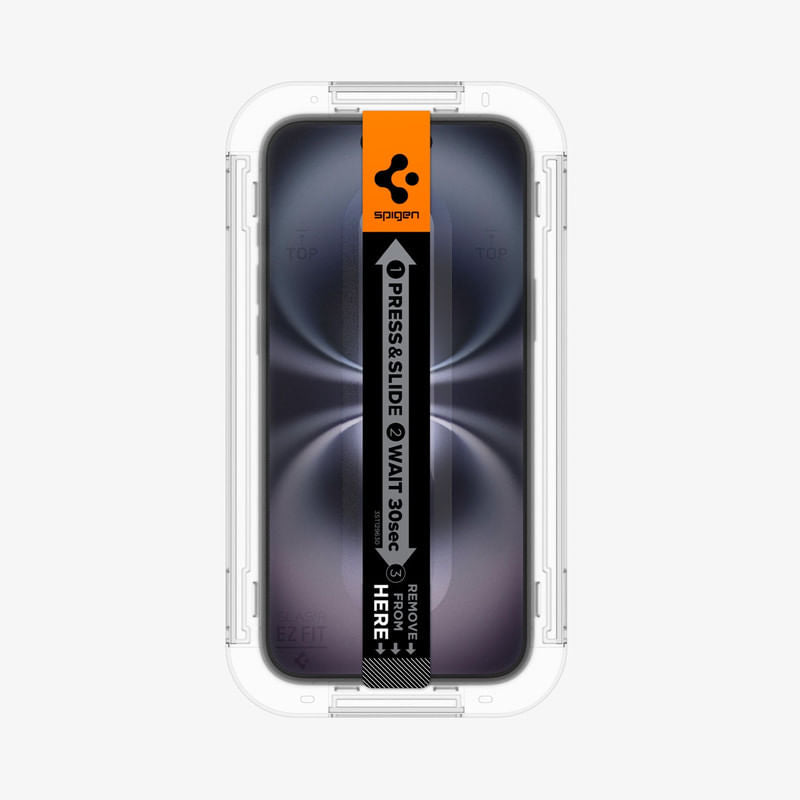 Spigen iPhone 16 Plus / iPhone 15 Plus Screen Protector GLAS.tR EZ Fit Sensor Protected