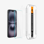 Spigen iPhone 16 Plus / iPhone 15 Plus Screen Protector GLAS.tR EZ Fit Sensor Protected