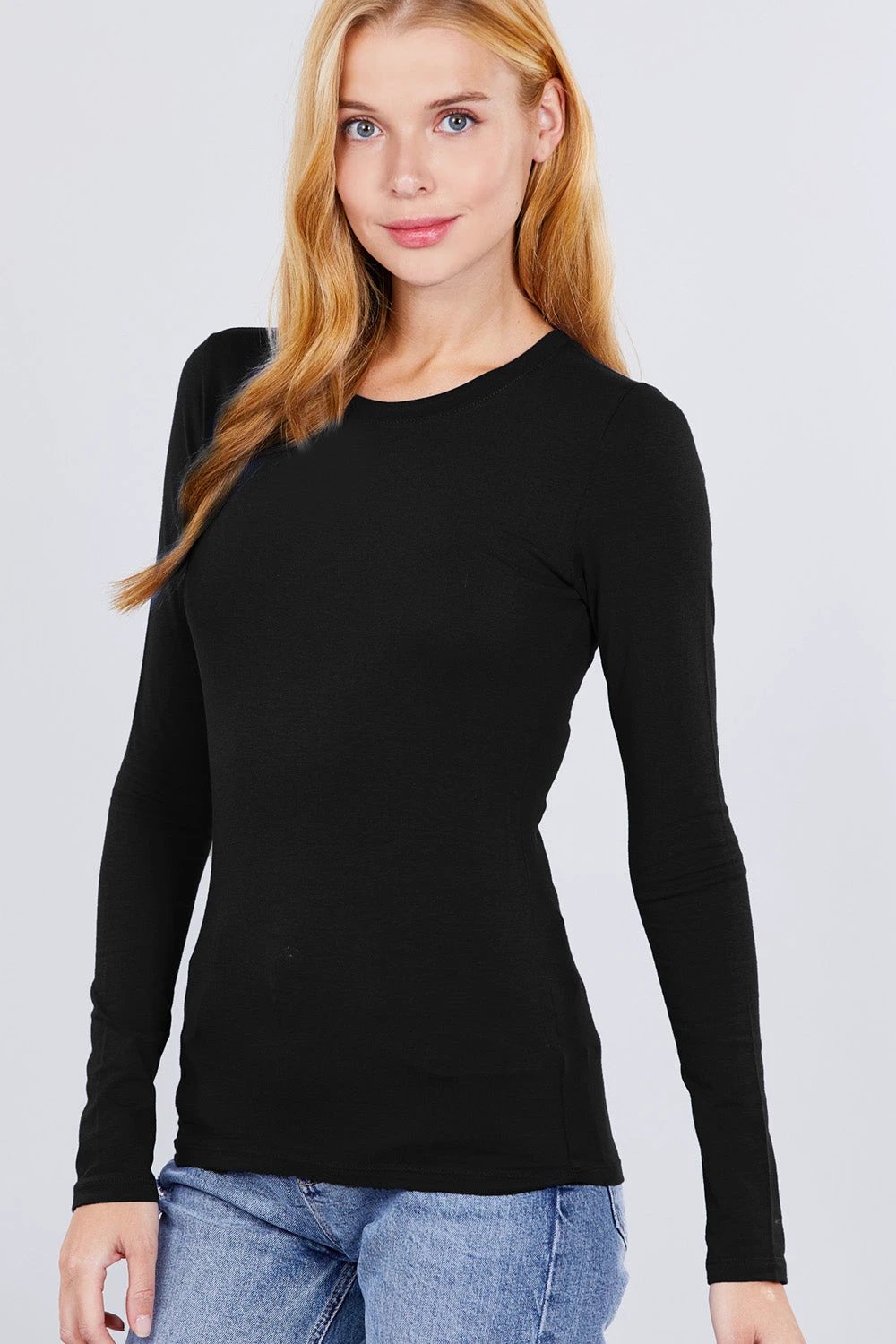 Top Active Basic Mangas Largas Liso Para Damas by Active Basic