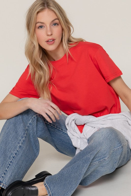 Camiseta Active Basic Mangas Cortas Lisa Para Damas by Active Basic