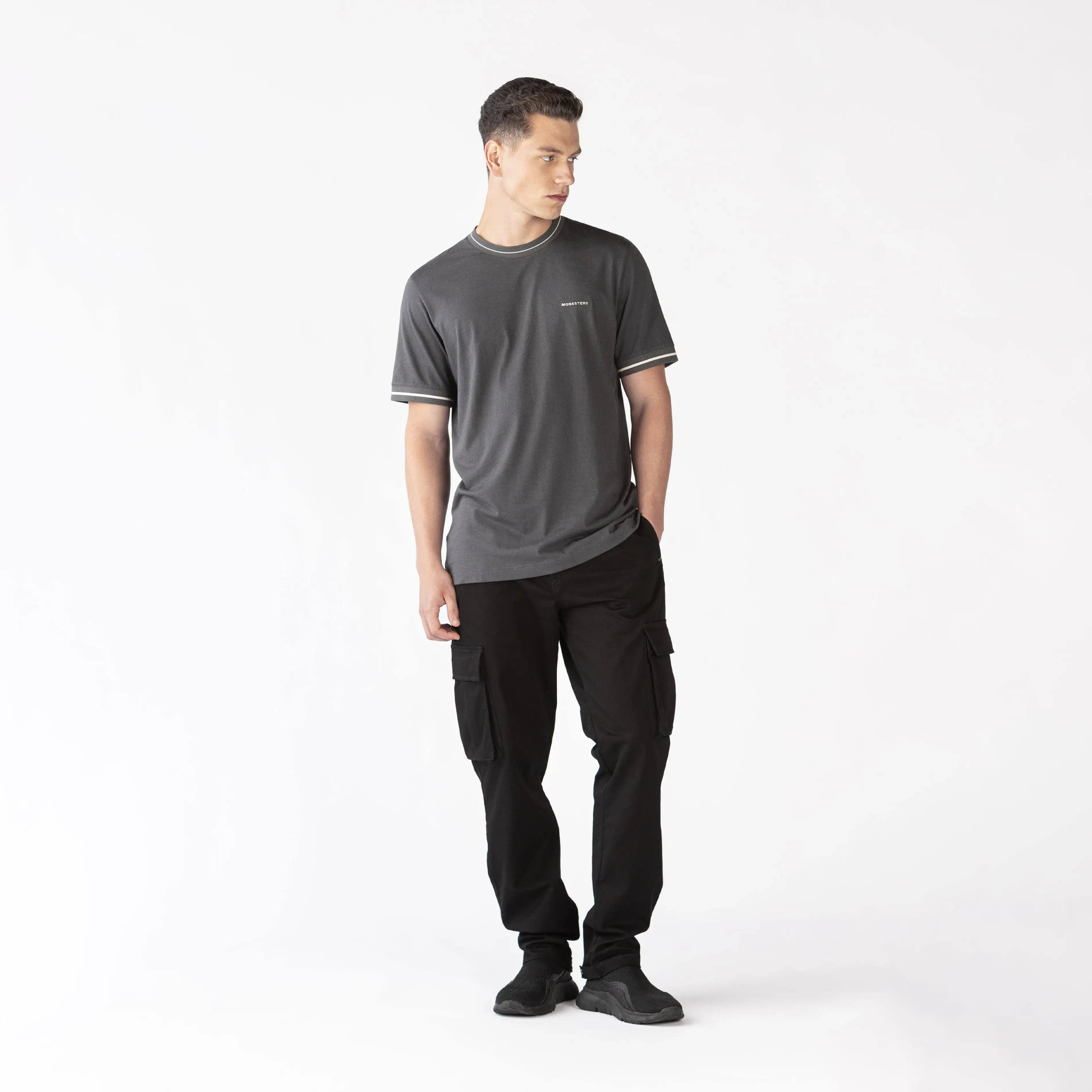 PANTALON CARGO TALVERTON NEGRO 1 - MONASTERY