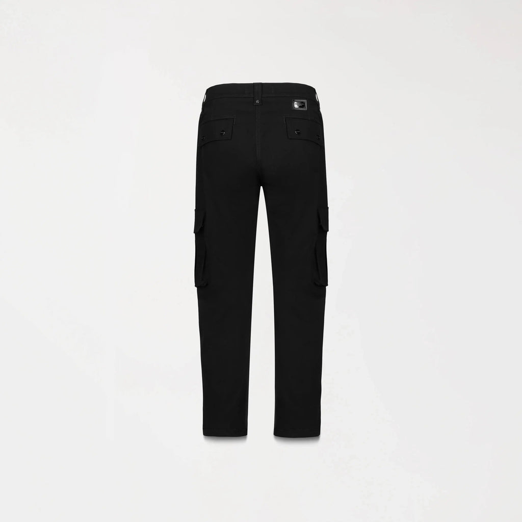PANTALON CARGO TALVERTON NEGRO POSTERIOR - MONASTERY