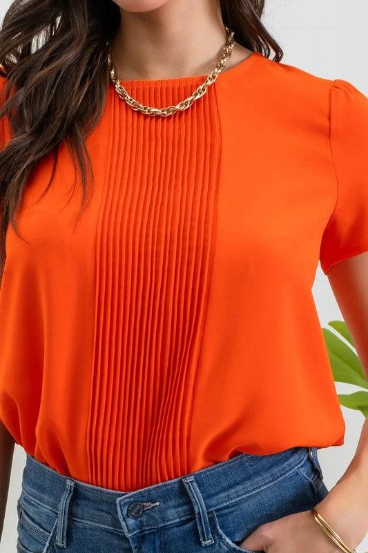 Blusa Blu Pepper Mangas Cortas Lisa P/ Damas by Blu Pepper
