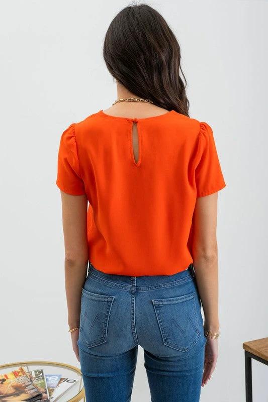 Blusa Blu Pepper Mangas Cortas Lisa P/ Damas by Blu Pepper