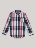 Camisa Tommy Hilfiger Mangas Largas Cuadros Para Niños by Tommy Hilfiger