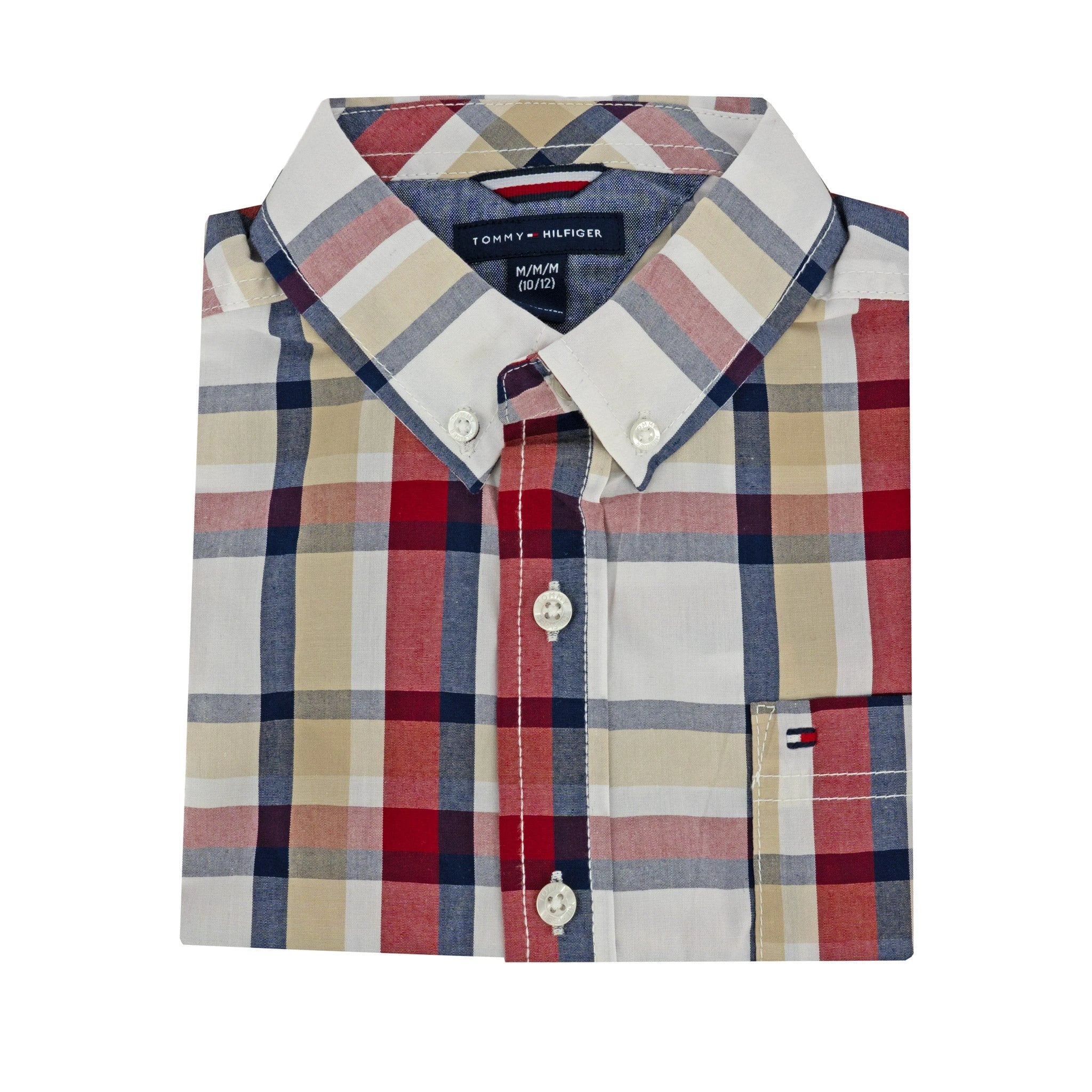 Camisa Tommy Hilfiger Mangas Largas Cuadros P/ Niños by Tommy Hilfiger