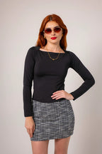 TOP MANGA LARGA B-M 9099.