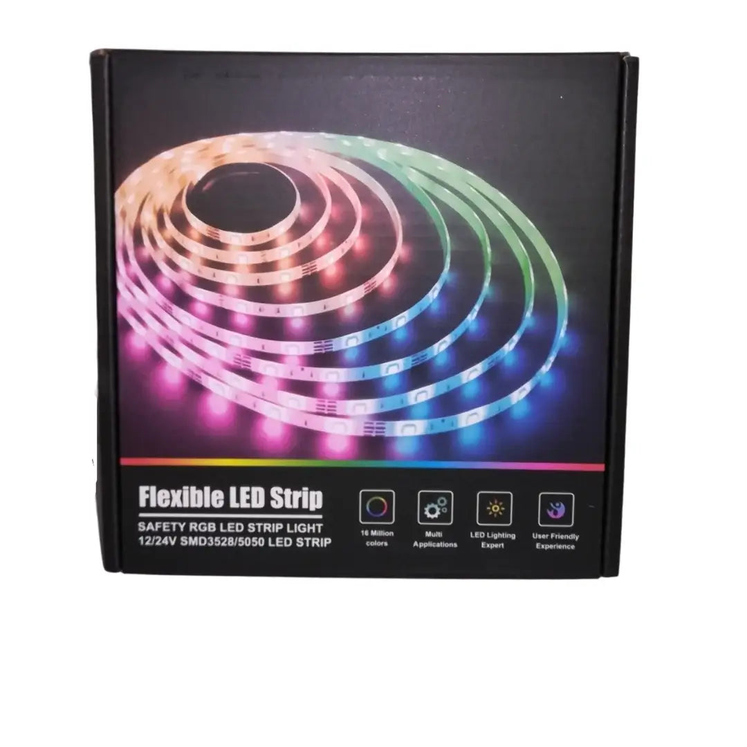 Luz LED 5M + Control Remoto + Sensor por Sonido