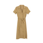 Vestido Sofia S Mangas Cortas Liso para Damas