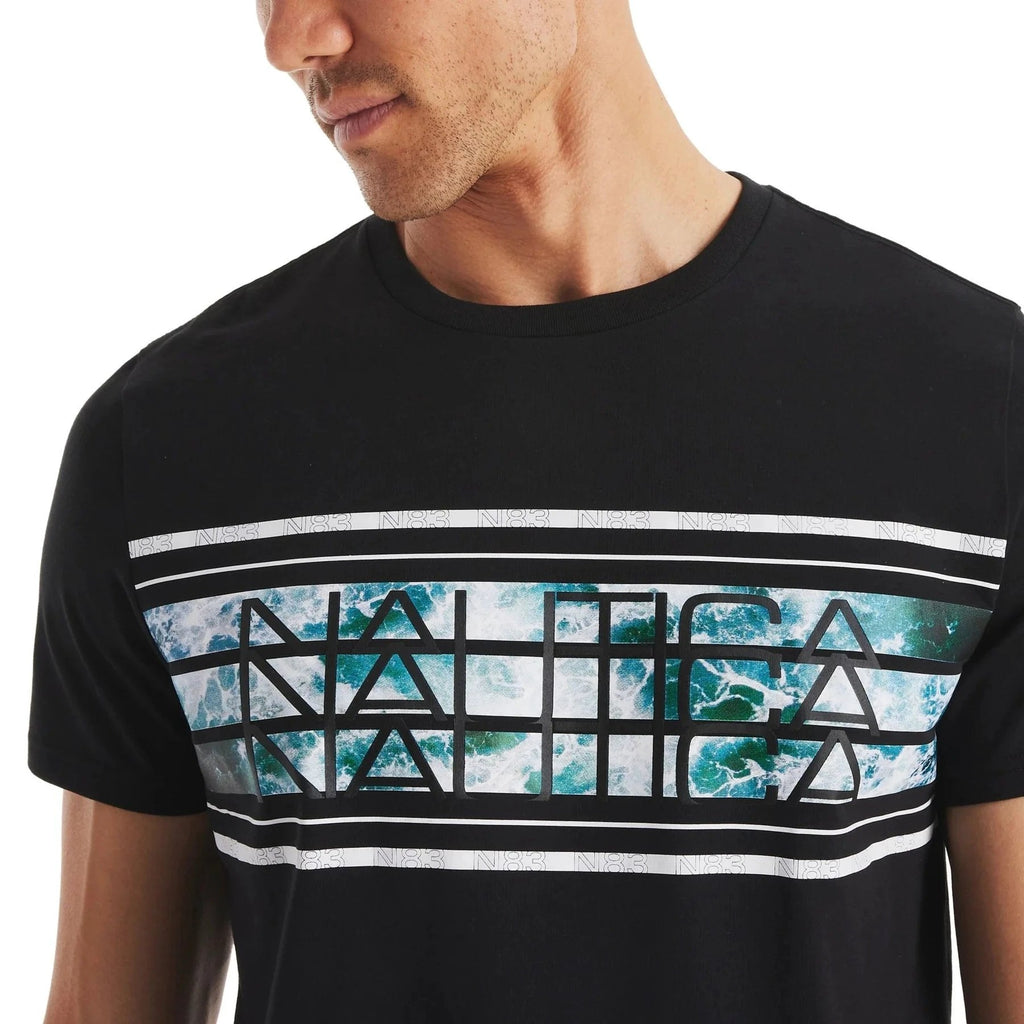 Camiseta Nautica Mangas Cortas Estampada Para Caballeros by Nautica