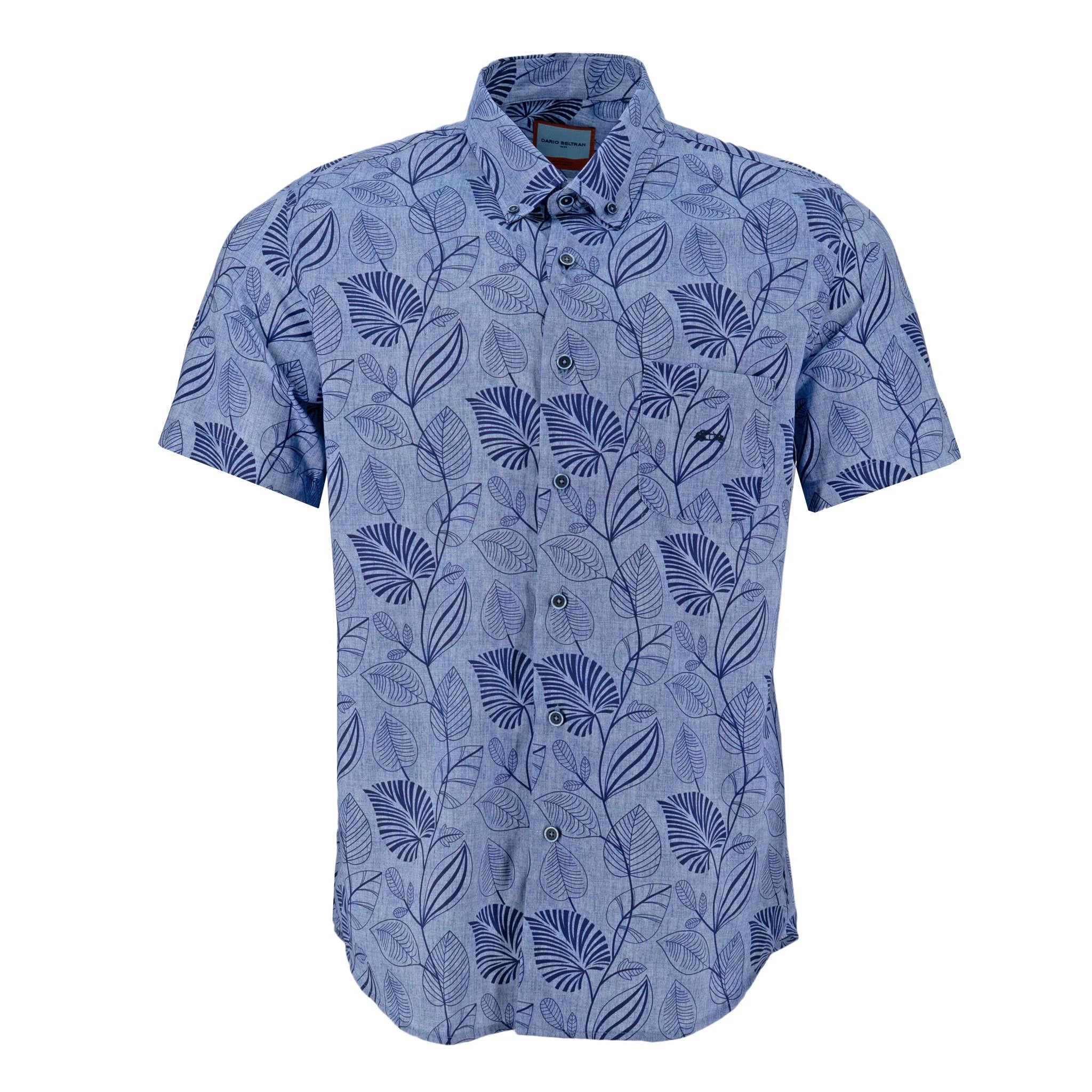 Camisa Dario Beltran Mangas Cortas Estampada Para Caballeros by Dario Beltran