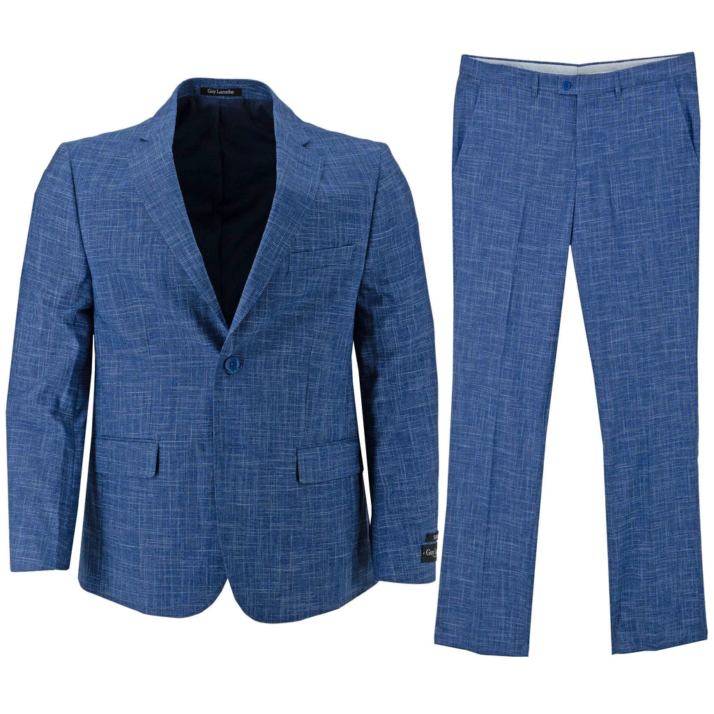 Traje Guy Laroche 2 Botones Jaspeado Para Caballeros by Guy Laroche