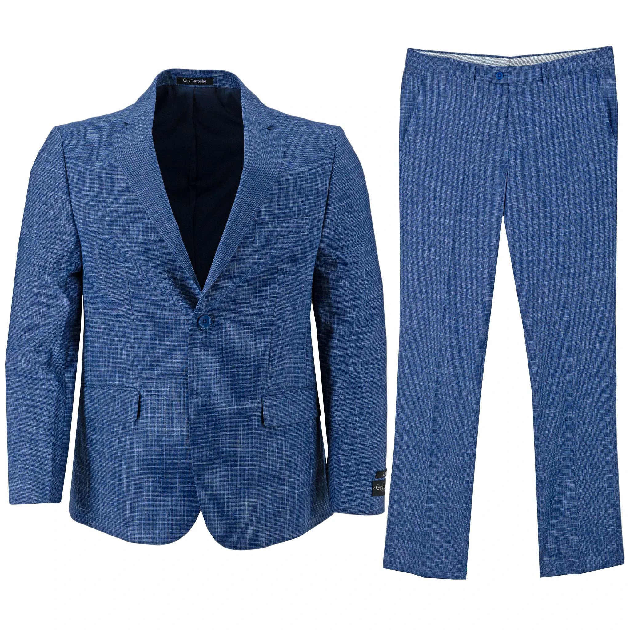 Traje Guy Laroche 2 Botones Jaspeado Para Caballeros by Guy Laroche