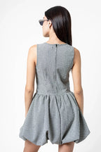 VESTIDO CORTO CUADROS E-C 8449.