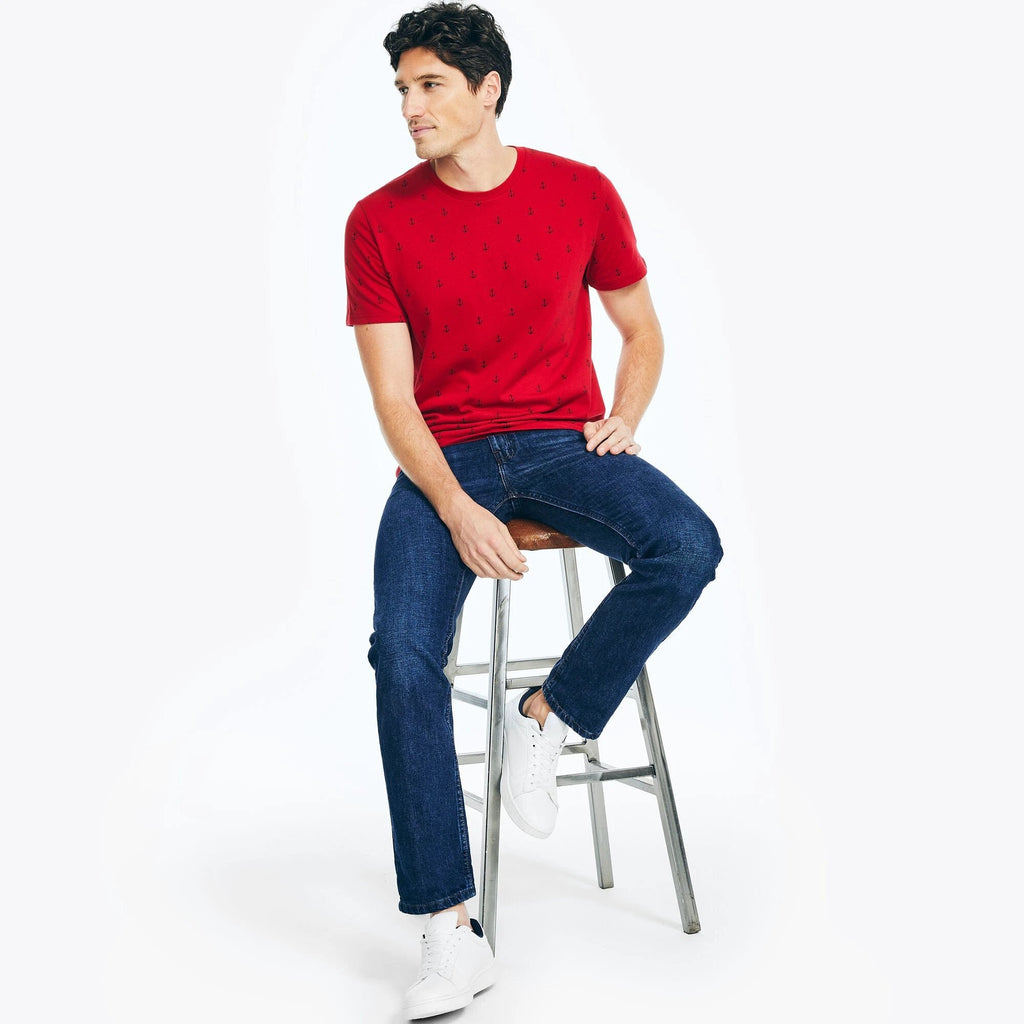 Camiseta Nautica Mangas Cortas Estampado P/ Caballeros VR2728-6NR by Nautica
