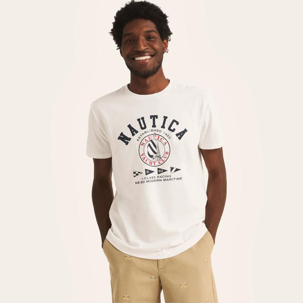 Camiseta Nautica Mangas Cortas Estampada Para Caballeros by Nautica