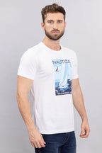 Camiseta Nautica Mangas Cortas Estampada Para Caballeros by Nautica