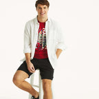 Camiseta Nautica Mangas Cortas Estampada Para Caballeros by Nautica