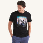 Camiseta Nautica Mangas Cortas Estampada Para Caballeros by Nautica