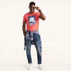 Camiseta Nautica Mangas Cortas Estampada Para Caballeros by Nautica