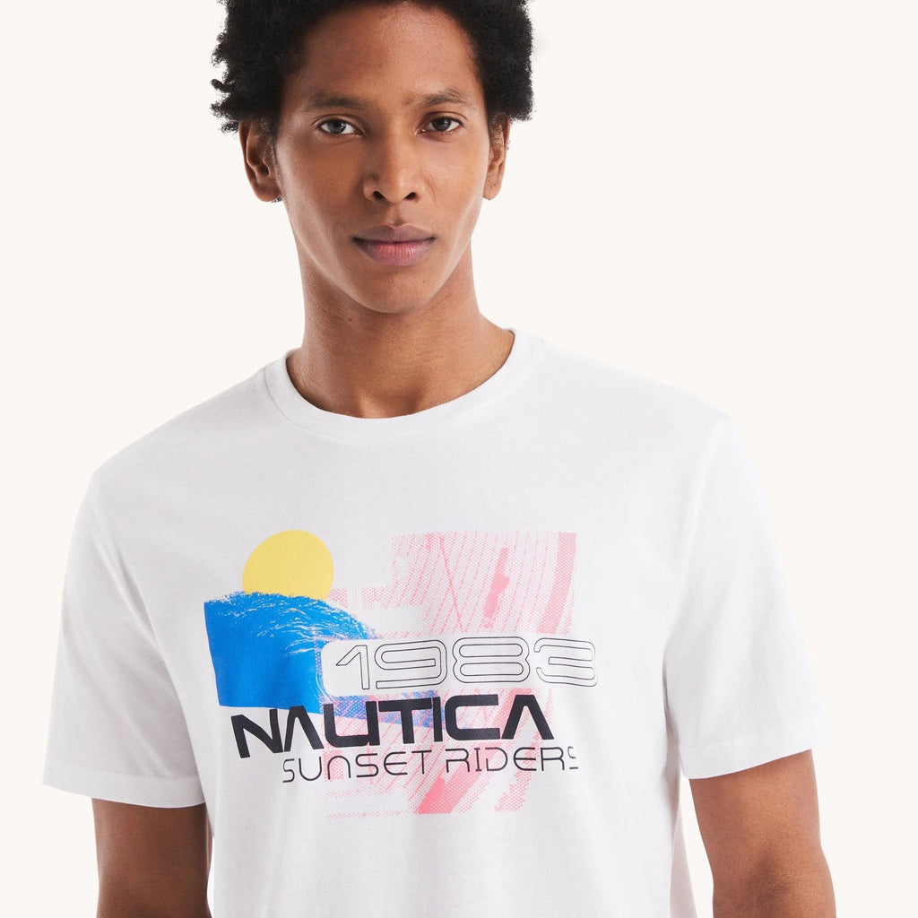 Camiseta Nautica Mangas Cortas Estampada Para Caballeros by Nautica