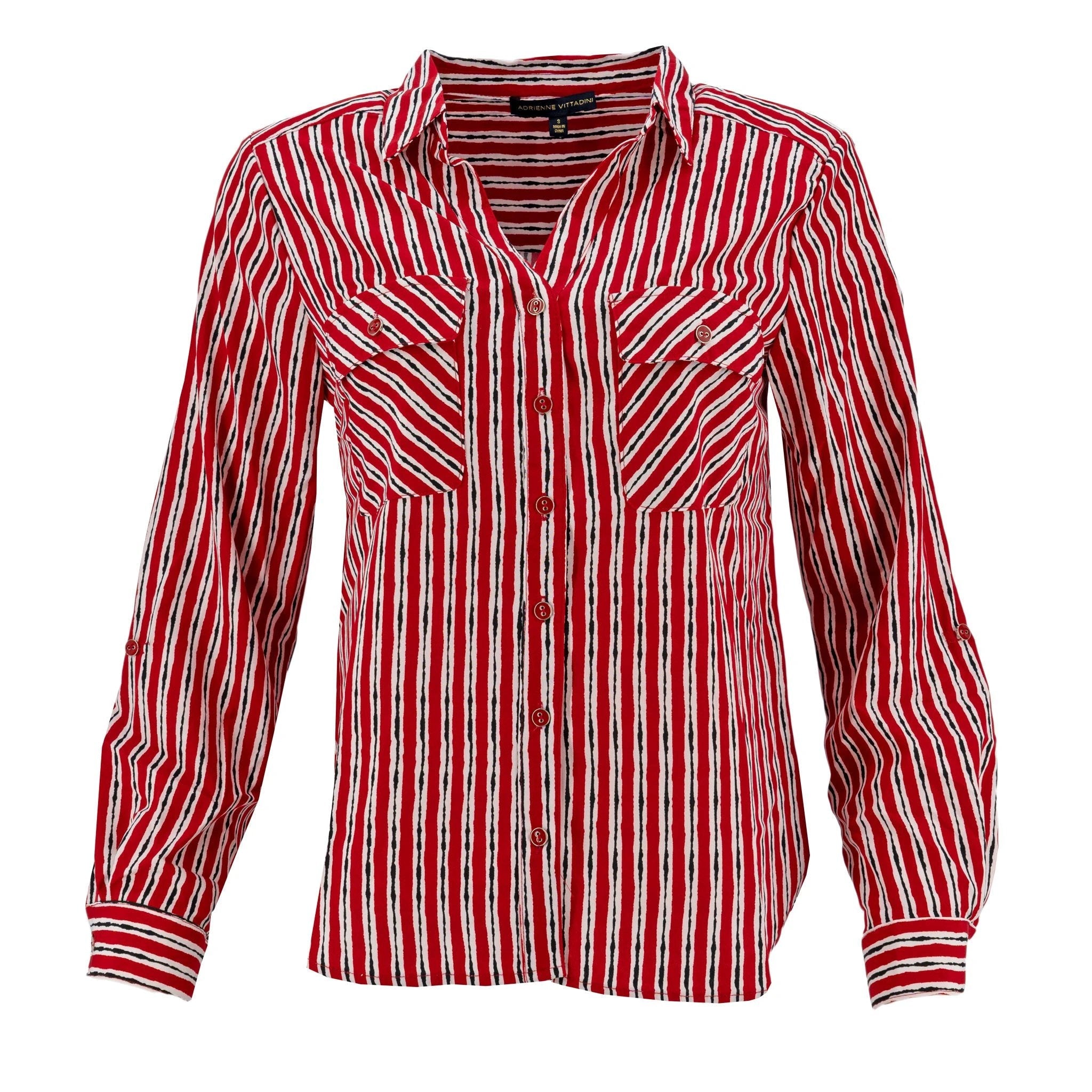Blusa Adrienne Vittadini Mangas 3/4 Para Damas by Adrienne Vittadini