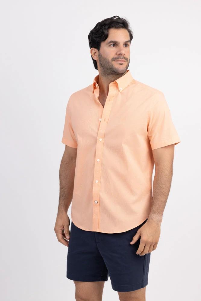 Camisa Nautica Mangas Cortas Lisa Para Caballeros by Nautica