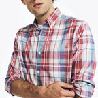 Camisa Nautica Mangas Largas Cuadros Para Caballeros by Nautica