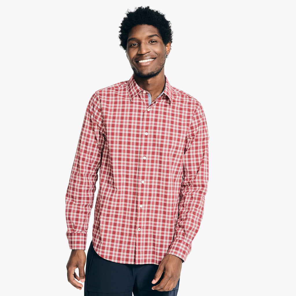Camisa Nautica Mangas Largas Cuadros Para Caballeros by Nautica