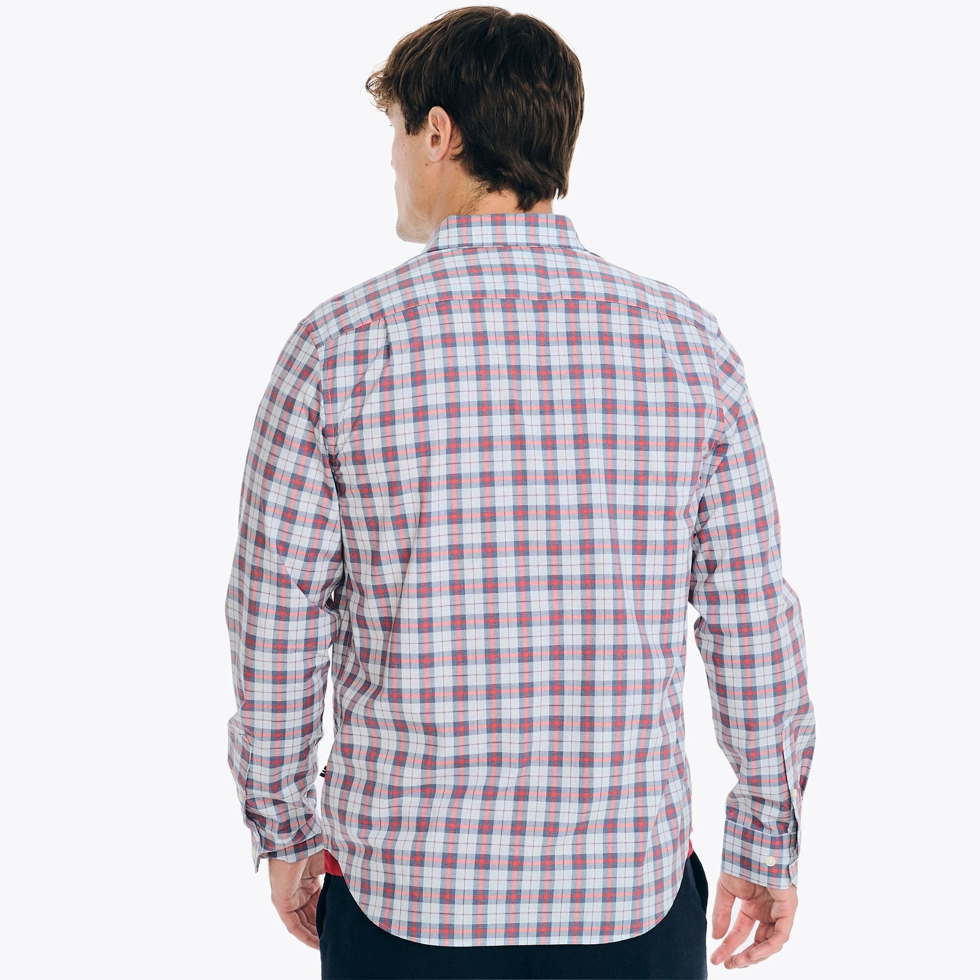 Camisa Nautica Mangas Largas Cuadros Para Caballeros by Nautica