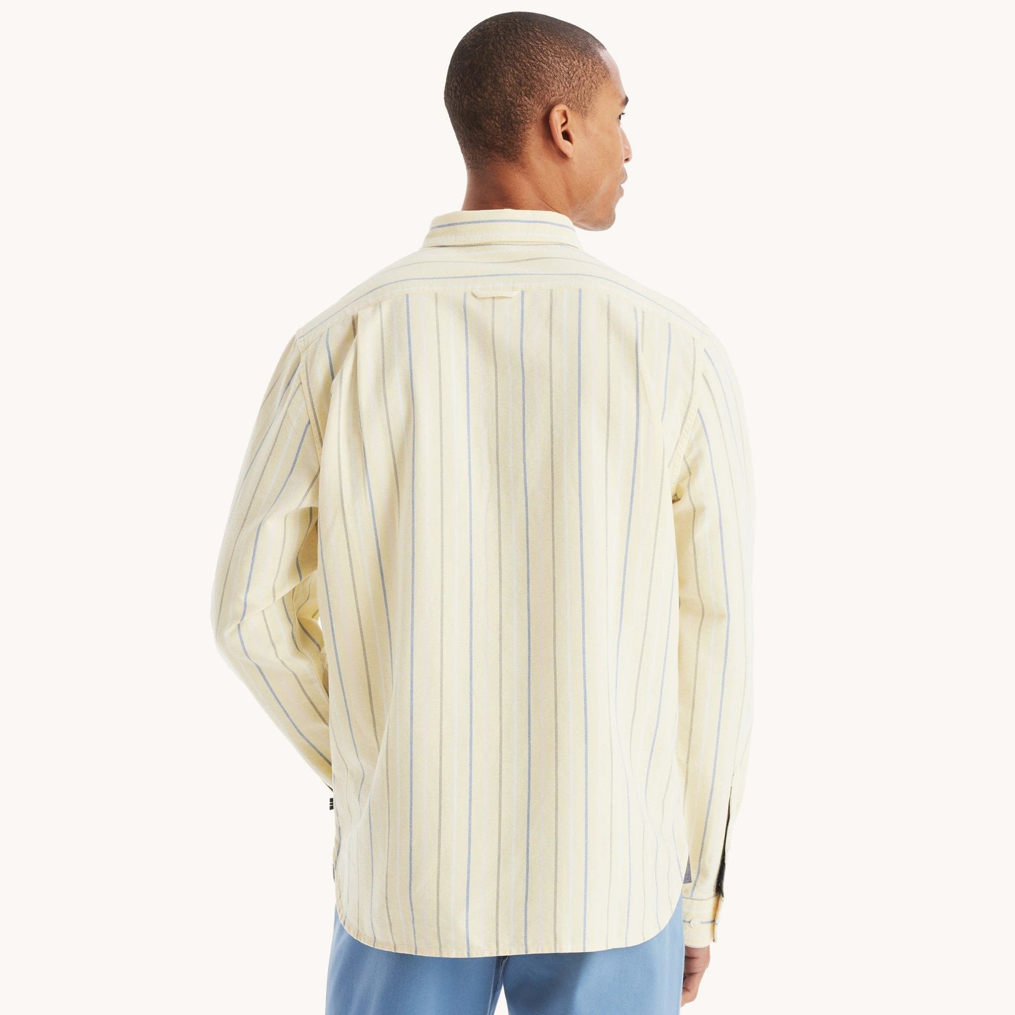 Camisa Nautica Mangas Largas Rayas Para Caballeros by Nautica