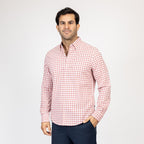 Camisa Nautica Mangas Largas Cuadros para Caballeros